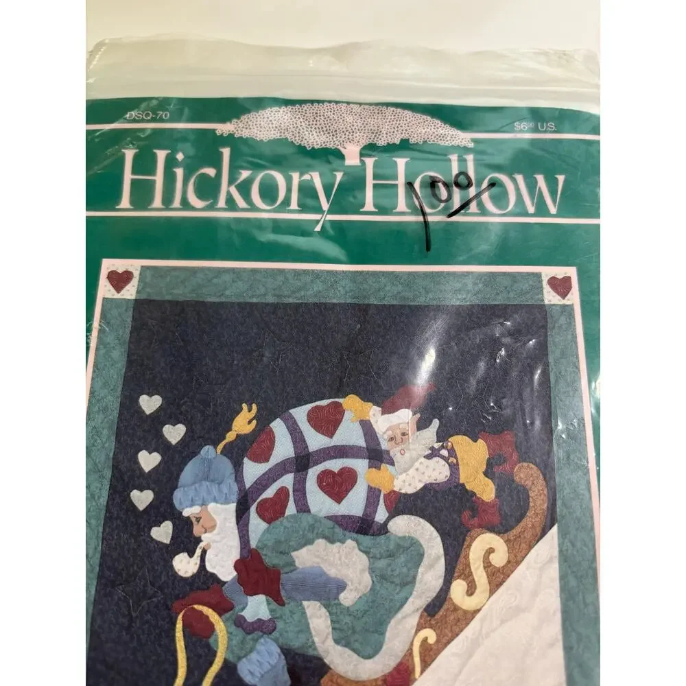 Vtg Quilt pattern I Remember Santa Christmas Hickory Hollow